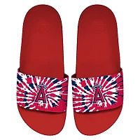 ISlide Los Angeles Angels Team Tie-Dye Motto Slide Sandals