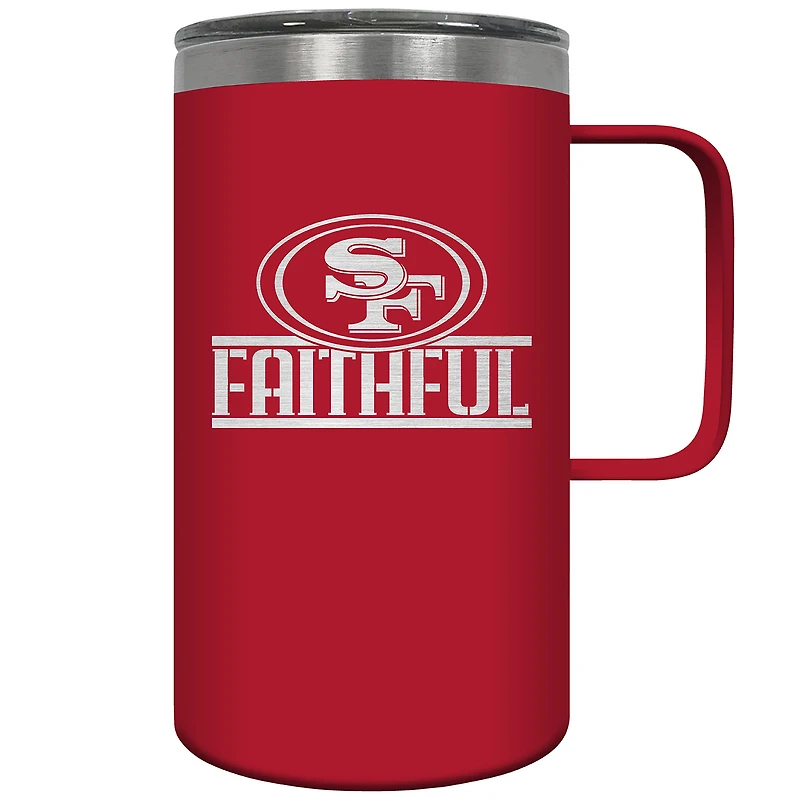 Scarlet San Francisco 49ers Faithful 18oz. Slogan Hustle Mug