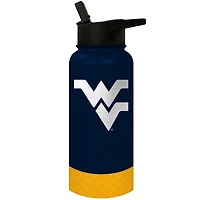 West Virginia Mountaineers 32oz. Logo Thirst Hydration Water Bottle