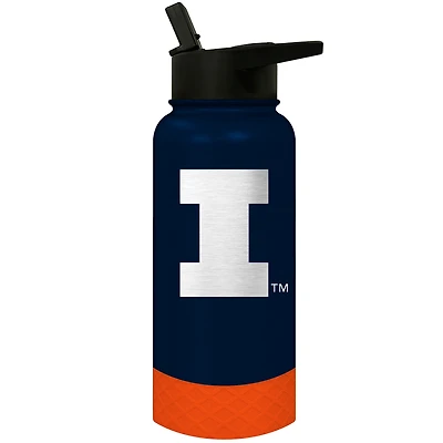 Illinois Fighting Illini 32oz. Logo Thirst Hydration Water Bottle