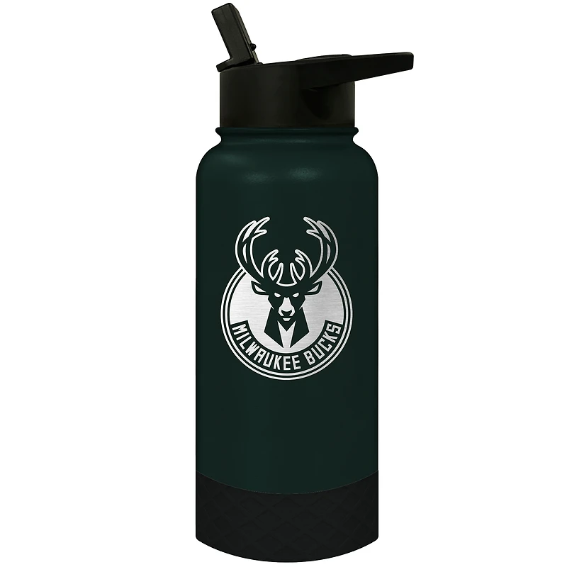 Milwaukee Bucks 32oz. Logo Thirst Hydration Water Bottle