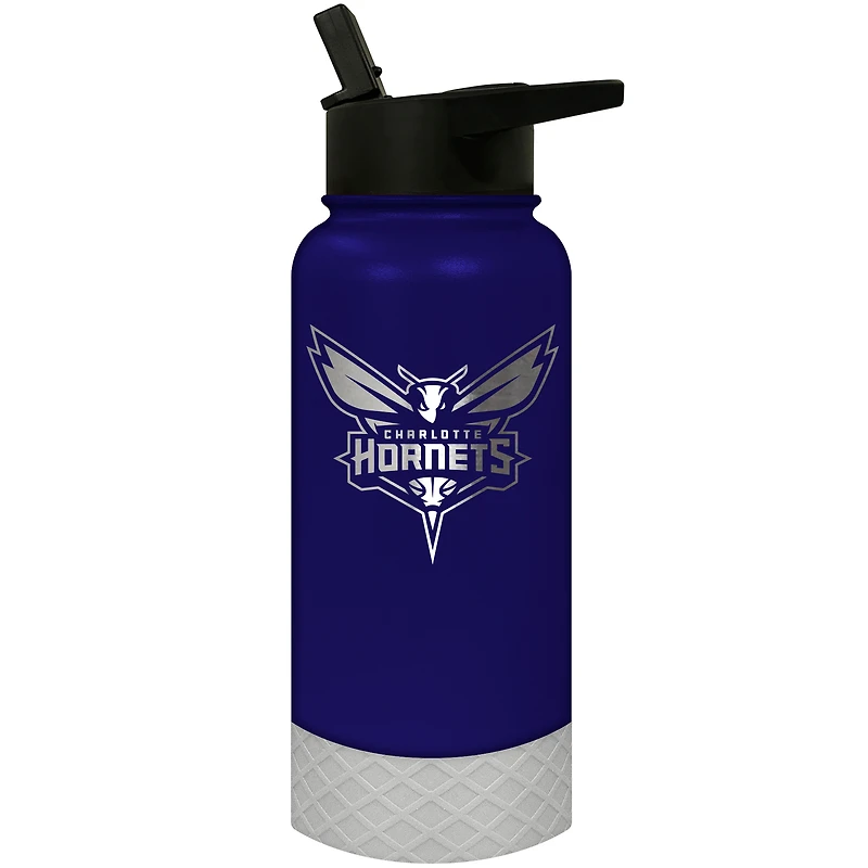 Charlotte Hornets 32oz. Logo Thirst Hydration Water Bottle