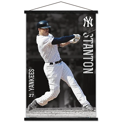 Giancarlo Stanton New York Yankees 24'' x 34.75'' Magnetic Framed Players Poster