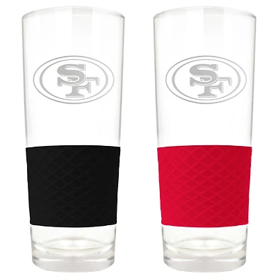 San Francisco 49ers 22oz. Logo Score Pint Glass Two-Piece Set