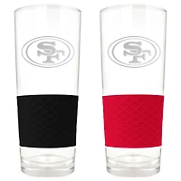 San Francisco 49ers 22oz. Logo Score Pint Glass Two-Piece Set