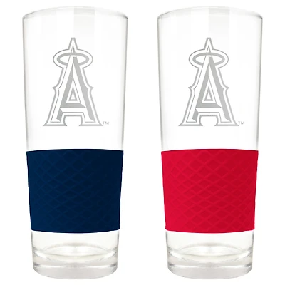 Los Angeles Angels 22oz. Logo Score Pint Glass Two-Piece Set