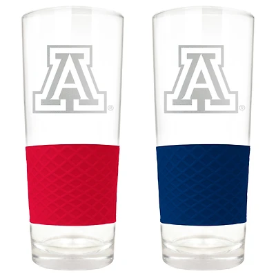 Arizona Wildcats 22oz. Logo Score Pint Glass Two-Piece Set