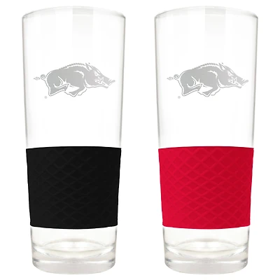 Arkansas Razorbacks 22oz. Logo Score Pint Glass Two-Piece Set