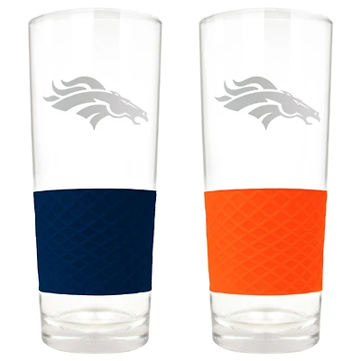 Denver Broncos 22oz. Logo Score Pint Glass Two-Piece Set