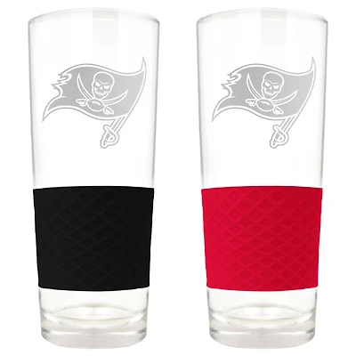 Tampa Bay Buccaneers 22oz. Logo Score Pint Glass Two-Piece Set