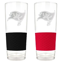 Tampa Bay Buccaneers 22oz. Logo Score Pint Glass Two-Piece Set