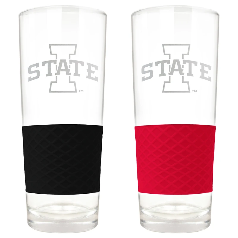 Iowa State Cyclones 22oz. Logo Score Pint Glass Two-Piece Set