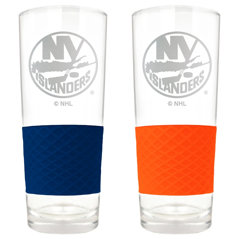 New York Islanders 22oz. Logo Score Pint Glass Two-Piece Set