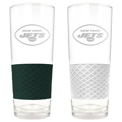 New York Jets 22oz. Logo Score Pint Glass Two-Piece Set