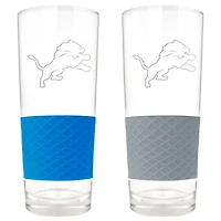 Detroit Lions 22oz. Logo Score Pint Glass Two-Piece Set