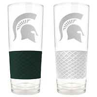 Michigan State Spartans 22oz. Logo Score Pint Glass Two-Piece Set