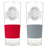 Ohio State Buckeyes 22oz. Logo Score Pint Glass Two-Piece Set
