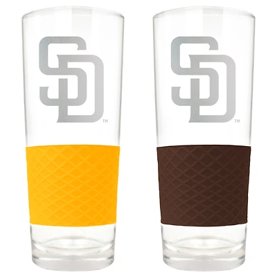 San Diego Padres 22oz. Logo Score Pint Glass Two-Piece Set
