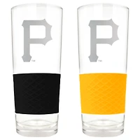 Pittsburgh Pirates 22oz. Logo Score Pint Glass Two-Piece Set