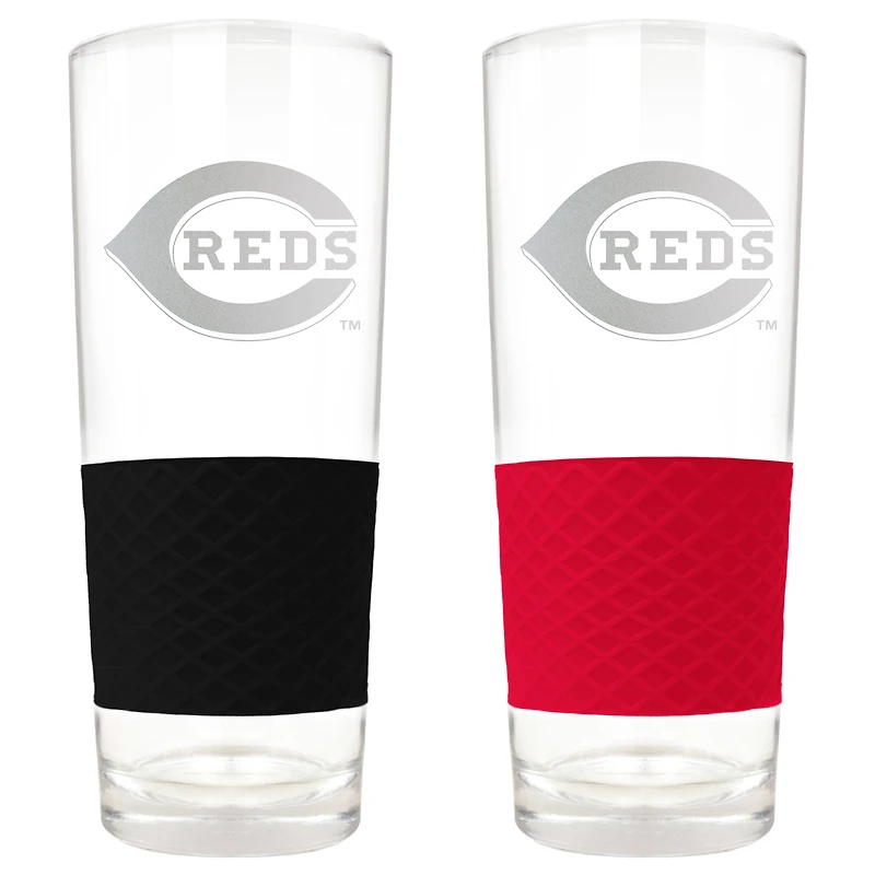 Cincinnati Reds 22oz. Logo Score Pint Glass Two-Piece Set