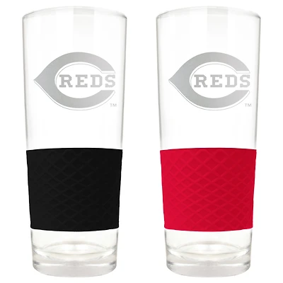 Cincinnati Reds 22oz. Logo Score Pint Glass Two-Piece Set