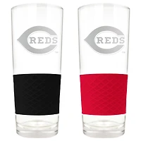 Cincinnati Reds 22oz. Logo Score Pint Glass Two-Piece Set