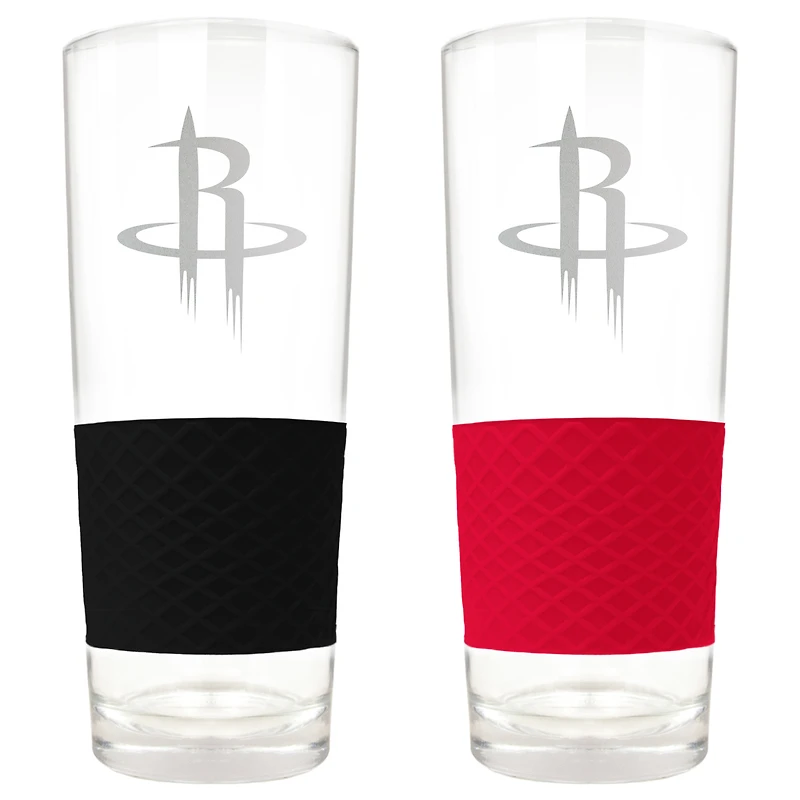 Houston Rockets 22oz. Logo Score Pint Glass Two-Piece Set