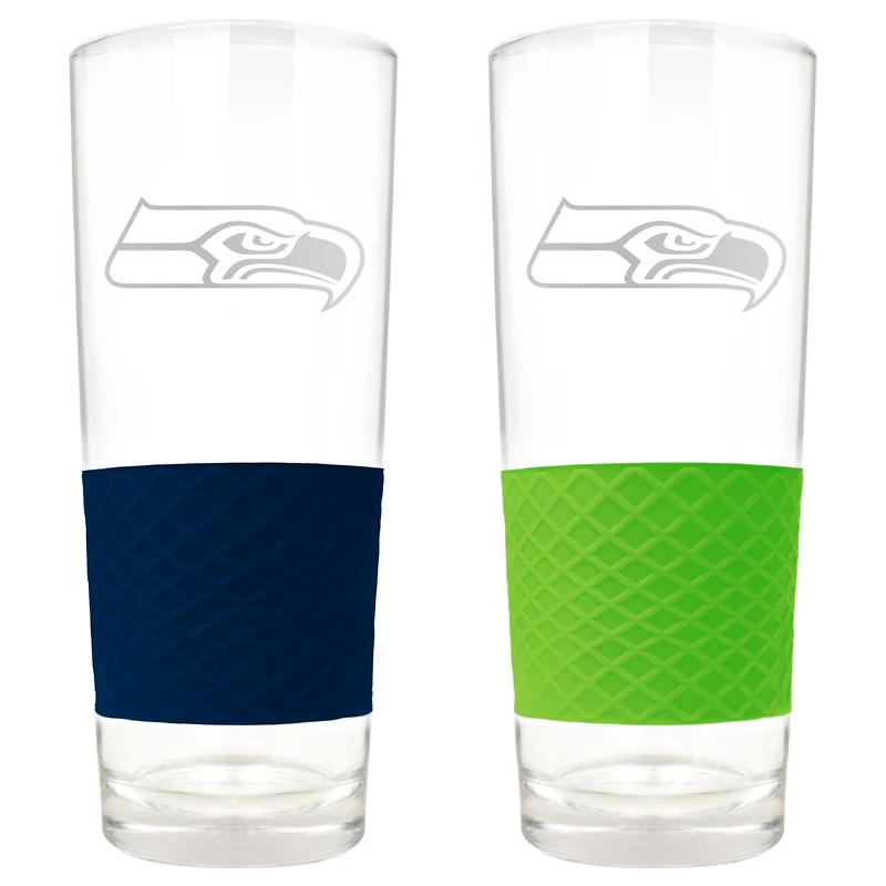 Seattle Seahawks 22oz. Logo Score Pint Glass Two-Piece Set