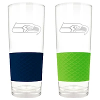 Seattle Seahawks 22oz. Logo Score Pint Glass Two-Piece Set