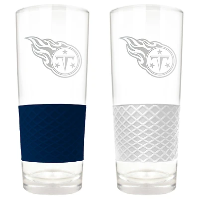 Tennessee Titans 22oz. Logo Score Pint Glass Two-Piece Set