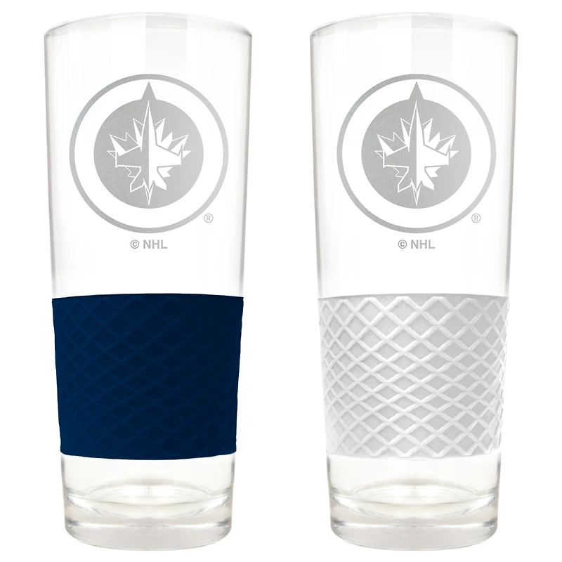 Winnipeg Jets 22oz. Logo Score Pint Glass Two-Piece Set