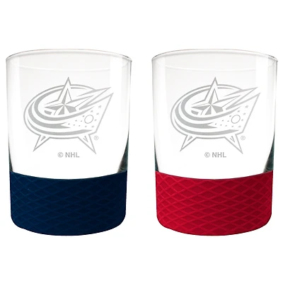 Columbus Blue Jackets 14oz. Commissioner Rocks Glass Two-Piece Set