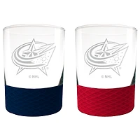 Columbus Blue Jackets 14oz. Commissioner Rocks Glass Two-Piece Set