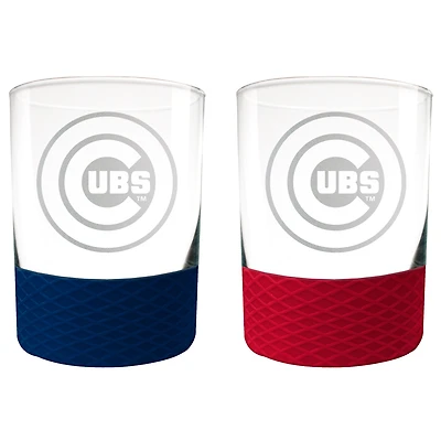 Chicago Cubs 14oz. Commissioner Rocks Glass Two-Piece Set