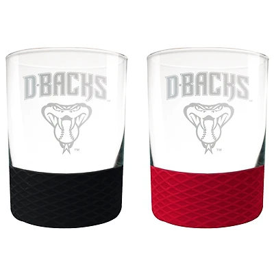Arizona Diamondbacks 14oz. Commissioner Rocks Glass Two-Piece Set