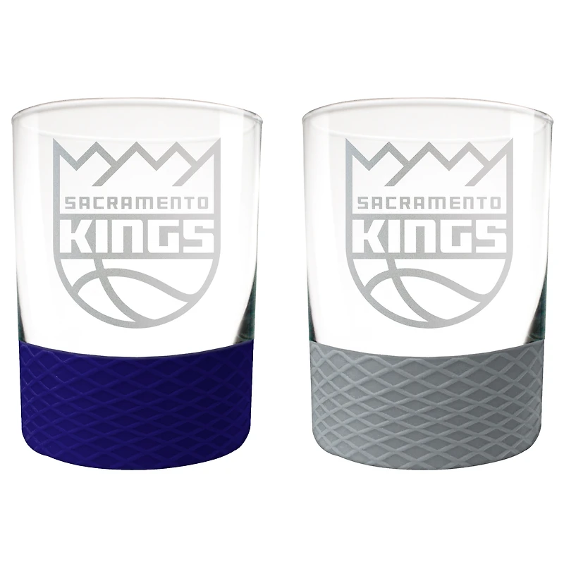 Sacramento Kings 14oz. Commissioner Rocks Glass Two-Piece Set