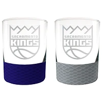Sacramento Kings 14oz. Commissioner Rocks Glass Two-Piece Set