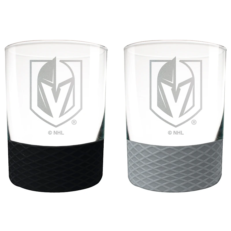 Vegas Golden Knights 14oz. Commissioner Rocks Glass Two-Piece Set