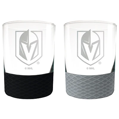 Vegas Golden Knights 14oz. Commissioner Rocks Glass Two-Piece Set