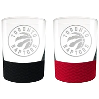Toronto Raptors 14oz. Commissioner Rocks Glass Two-Piece Set