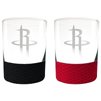 Houston Rockets 14oz. Commissioner Rocks Glass Two-Piece Set