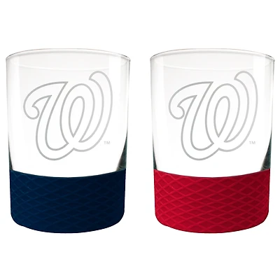 Washington Nationals 14oz. Commissioner Rocks Glass Two-Piece Set