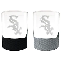 Chicago White Sox 14oz. Commissioner Rocks Glass Two-Piece Set