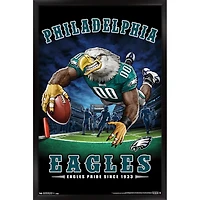 Philadelphia Eagles 24.25'' x 35.75'' Framed Mascot Endzone Poster
