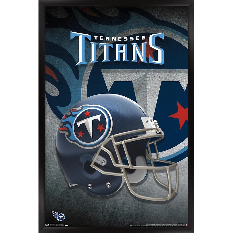Tennessee Titans 24.25'' x 35.75'' Framed Alternate Team Helmet Poster