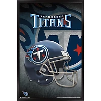 Tennessee Titans 24.25'' x 35.75'' Framed Alternate Team Helmet Poster