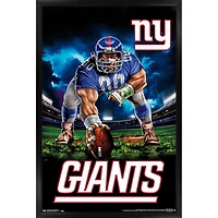 New York Giants 24.25'' x 35.75'' Framed Mascot Poster