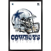 Dallas Cowboys 24.25'' x 35.75'' Framed Helmet Poster