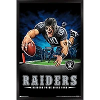 Las Vegas Raiders 24.25'' x 35.75'' Framed Mascot Endzone Poster