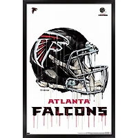Atlanta Falcons 24.25'' x 35.75'' Framed Helmet Poster